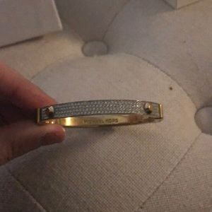 Authentic Womens Michael Kors Gold Bangle Bracelet